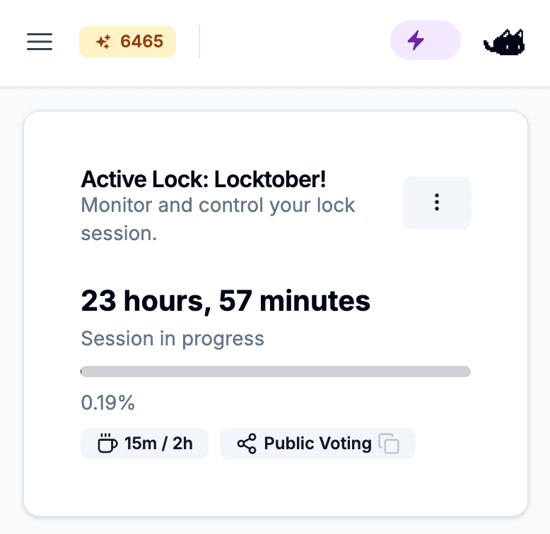 Lockbox dashboard showing device status and controls